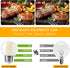 Decoaui E26 G16 Bulbs, Bulb, 6W (60W 600 4000K Dimmable, 6 Pack LED Globe Light Small Golf Ball Size Round Equivalent)