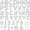 Colarr 216 Pcs Glitter Bulletin Board Letters for Classroom Numbers Alphabet with Adhesive Dots