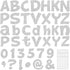 Colarr 216 Pcs Glitter Bulletin Board Letters for Classroom Numbers Alphabet with Adhesive Dots