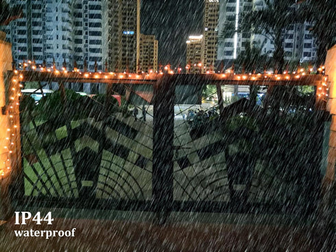 100 23ft Clear Mini Brown Wire Christmas Lights Incandescent Waterproof UL Certified Fairy String Lights for Outdoor