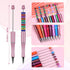 Plastic Beadable Pens with Shaft Ballpoint Pen 1.0 mm Black Ink Bead Pens Ball Pen for DIY PPL Beads Present for Students Presents Office School Supplies Bridal Graduation Christmas(20 Colours) by PABLUE