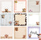 Lovarywow Highland Cow Sticky Notes Set, 9 Pack, Cute Animals 3"X3" Memo Pad, 450 Sheets for Office
