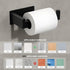 SUS304 Auxmir Matte Black Toilet Paper Holder, Self Adhesive Toilet Roll Holder Wall Mount, Premium Thicken Stainless
