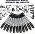 Buecs 200 Count Permanent Markers, Black Permanent Markers, Fine Point, Waterproof & Smear Proof Markers, Quick Drying
