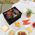 Morcte 3-Pack 15 L Plastic Collapsible Storage Crates, Folding Storage Crate, Black