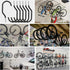 6PCS Black Heavy Duty Bike Storage Hooks, Wall Mounted Hooks for Bicycle, Large Screw Hooks
