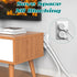 2 Pack 2FT/24Inch Power Extension Cord, Heavy Duty 16 AWG, Waterproof, Flexible, Indoor Use, White