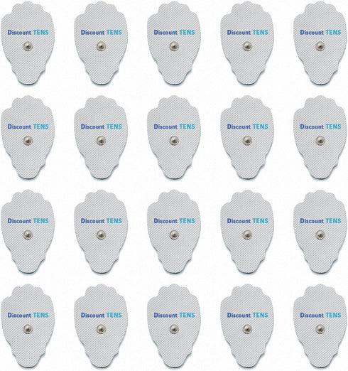 Discount TENS - Super Value 20 Replacement Electrode Pads for TENS Units, Snap TENS Unit Electrodes