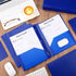 Cholemy 36 Pcs Plastic Pocket Folders with 2 Heavy Duty Pockets, Letter Size Paper Folders for Office Workers