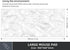 Extra Large Gaming Mouse Pad - White Topographic XXL Mousepad, Big Mouse Mat Desk Pad, Non-Slip for Gaming