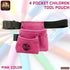4 Hammer Graintex Pocket Children Tool Pouch Suede Leather with Leather Belt and Loop