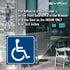 iSYFIX Handicap Signs Stickers Decal Symbol - 4 Pack, 3x3 Inch, Premium Vinyl for Window or Glass Door