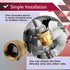 3/4 Inch Vacuum Breaker Solid Brass Hose Bib Backflow Preventer for Garden Spigot RV