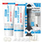 8Oz White Waterproof Caulk & Seal Silicone Sealant, Wadities Tile Grout Repair Kit, Pack of 2