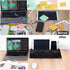 Varhomax Glass Weekly Dry Erase Desk White Board, Desktop To Do List Planner, Memo Desk Board Buddy, Black