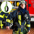 6 Pcs Firefighter Glove Strap, Heavy Duty Gear Holder Straps with Green Reflective Trim for Firefighting