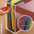 Hanging File Folder Organizer, Clear Portable File Box with Handle, Acrylic Storage for Desk, Office, Home, School - 1