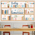 76PCS Set Boho Reading Bulletin Board Read Bookshelf Bulletin Board Decorations Motivational Library Rainbow Paper