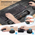 Large Mouse Pad and Gel Wrist Rest Set, Non-Slip Rubber Base for Office, Home, Gaming