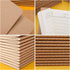 EUSOAR Mini Notebook, A6, 24 Pack, 3.9"x 5.5", 60 Pages, Soft Cover Lined Kraft Notebooks for Travel Journal Sketchbook