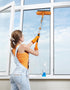 1.5-3 ft Long Paint Roller Extension Pole, Multi-purpose Telescopic with Universal Twist-on Metal Tip