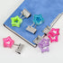 Star Shape Medium Paper Clips,Binder Clips, Easy Grip, Assorted Color, School Office Supplies,10 Pcs/Set by Yi Concept