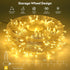 400 132 8 JMEXSUSS LED Christmas Lights Indoor Outdoor, ft Warm White String Lights Plug in with Remote, Modes Twinkle