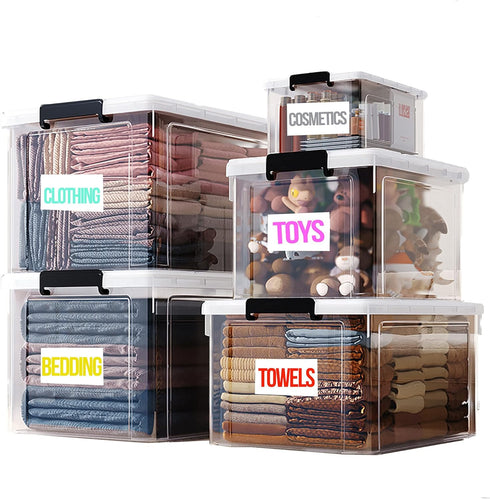 Large Blank Labels for Storage Bins, 60 Sheets Customizable Sticker Labels for Home Organization, 6"x4"