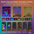 6.6 6.6Ft 400LED Programmable Christmas,Halloween,4th Smart Animated Curtain String Lights Remote APP Control x RGB