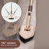 180 1 2 49" Eyliden Shower Scrubber & Tub Scrub Brush with Long Handle - Swivel Head Bathroom Scrubber for Tile