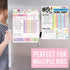 Magnetic Chore Chart for Kids - Good Behavior Chart, Dry Erase Daily Weekly Responsibility List, Princess Board