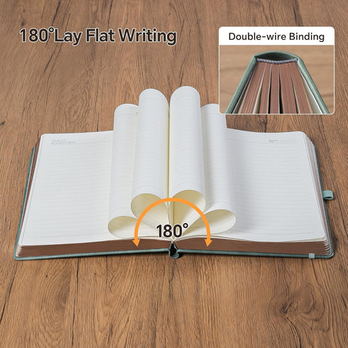 Journal for Men & Women, 360 Pages, Daily Classic Lined Writing Notebook, Hardcover, Vintage Sun & Moon Design