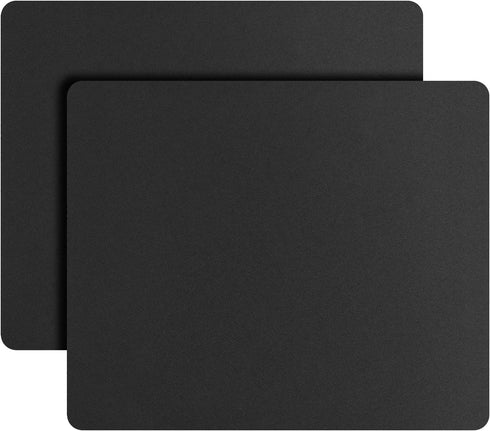 Mouse Pad, 12.6×10.8×0.08 inches, Premium-Textured Non-Slip Rubber Base, Black, 2 Pack