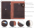 Robrasim Top Bound 3"x5" Memo Notebook Covers, Genuine Leather Cover for 3x5 Top-Spiral Notebook, Note Pad Holder Cover