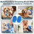 Augwind 6PCS Pet Grooming Kit for Dogs, Cats and Horses | Dog Washing Gloves | Cleanroom Gloves | Dog Bath Brush | Dog