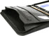 H&S A4 Zipped Conference Folder, Padfolio Folio Case, Business Faux Leather Document Bag Portfolio - Ring Binder