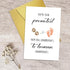 Qiliji Pregnancy Announcement Card for Dog Grandma Grandpa, Funny Grandparent Baby Announcement Card, Pregnancy Revel