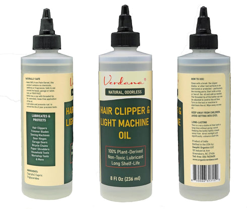Trimmer 8 oz Hair Clipper & Oil Odorless Light Machine Oil (Coconut-Derived) Large Size Multipurpose for Hair Clippers