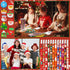 JULMELON 72PCS Christmas Party Favors Set, 36PCS Christmas Pencils with 36PCS Snowman Snowflake Erasers for Kids