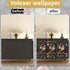 17.5In 118In Dark Green Floral Wallpaper Peel and Stick, Vintage Botanical Wallpapers Self-Adhesive Contact Paper