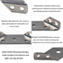 PDETVEO 10PCS Heavy-Duty Trapezoid Brackets, Stainless Steel Corner Braces, Triangle Support Connectors for Furniture