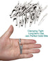 25 Pcs 2 Inches / 51 mm Metal Alligator Clip Spring Clamps,Silver Tone Nickel Plated, used in laboratory electric testing work and Cable Lead Clip