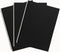 DSTELIN Blank Spiral Notebook: 10 inch x 7.5 inch, 100GSM, 3-Pack, Soft Cover, 120 Pages / 60 Sheets (Black)