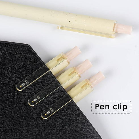 Gel Pens for Note Taking, 12PCS RIANCY Black Ink Fine Point Pen, Quick Dry Ink 0.5mm