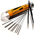 3D Printer Nozzle Cleaning Kit - Stainless Steel Tool Kit with 0.4mm Needles and Tweezers, Set of 11