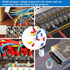 Tnisesm 620Pcs Insulated Wire Crimp Connectors Kit, Fork Ring Spade Butt Quick Disconnect Crimp Terminals Lugs Set,