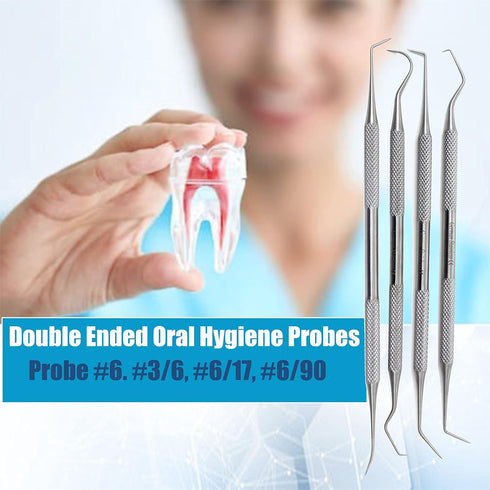 A2Z-Dental Set, (Set 7Pcs) Tools Dental Pick Oral Care Kit, Stainless Steel Dental Hygiene Kit Tooth Scraper Tartar