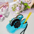 Heat Tape Dispenser Blue Multi-Roll Set, PreCut 1.4'' Pieces for Heat Press Machine with Semi-Automatic Dispenser