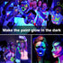 4 Pack A19 LED Black Light Bulbs, 9W (100W Equivalent) E26 Base, Dimmable Black Lights for Halloween