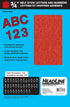 Headline Sign Stick-On Vinyl Letters and Numbers, Red, 3/4-Inch